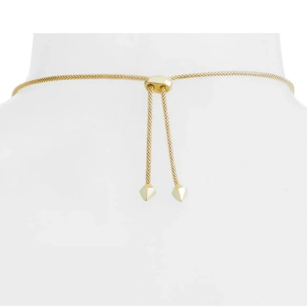 EUC - Kendra Scott Gold Inez Blue Agate Pendant Necklace - Picture 7 of 8